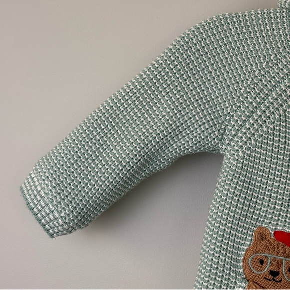 John Lewis Baby Bear Hooded Sherpa Sweater Jacket Cardigan Unisex Sz 18-24 mo - Picture 4 of 10